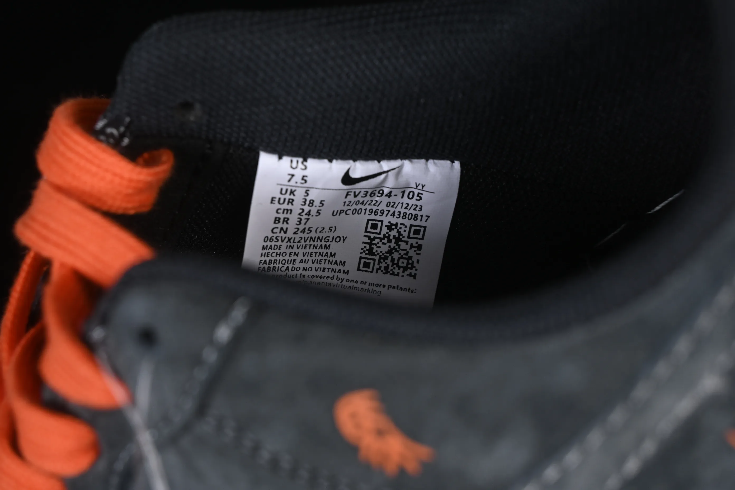 All Categories Nk Air Force 1 Air Force Series Nk Air Force 1 Low Air Force Low Nike Air Force 1'07 Low Year of the Horse Limited Edition Gray with Orange Air Force 1 Low-top Casual Sneakers FV3694-105